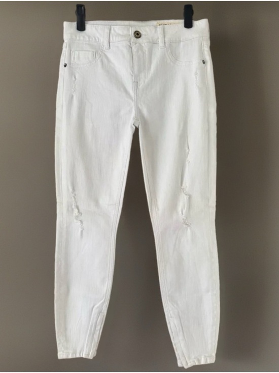 pistola Denim - 👻 NWOT Pistola White Distressed Jeans~Women’s 27”~Straight-Skinny Fit~Ankle Zip
